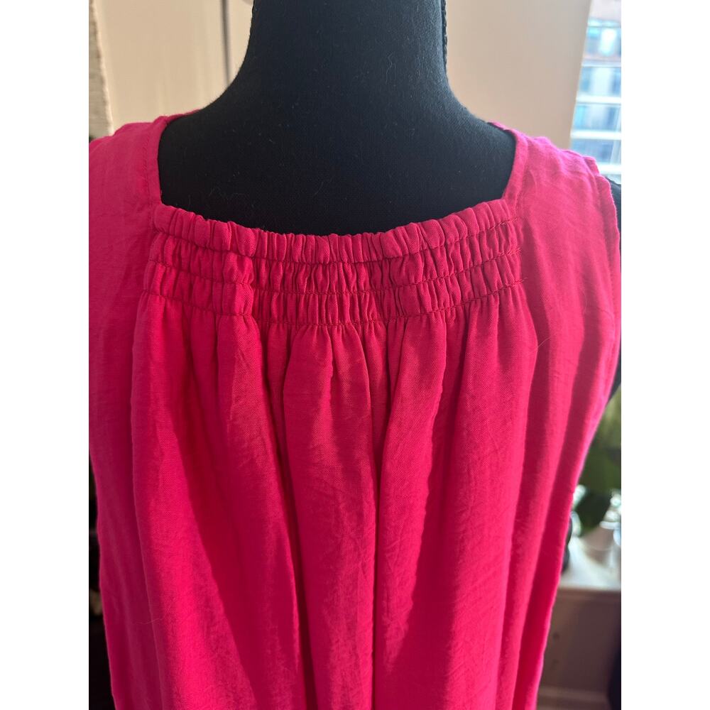 Voyageur by Mersea Hot Vibrant Pink Sleeveless Maxi Dress Sz. Small/Medium - Picture 5 of 12